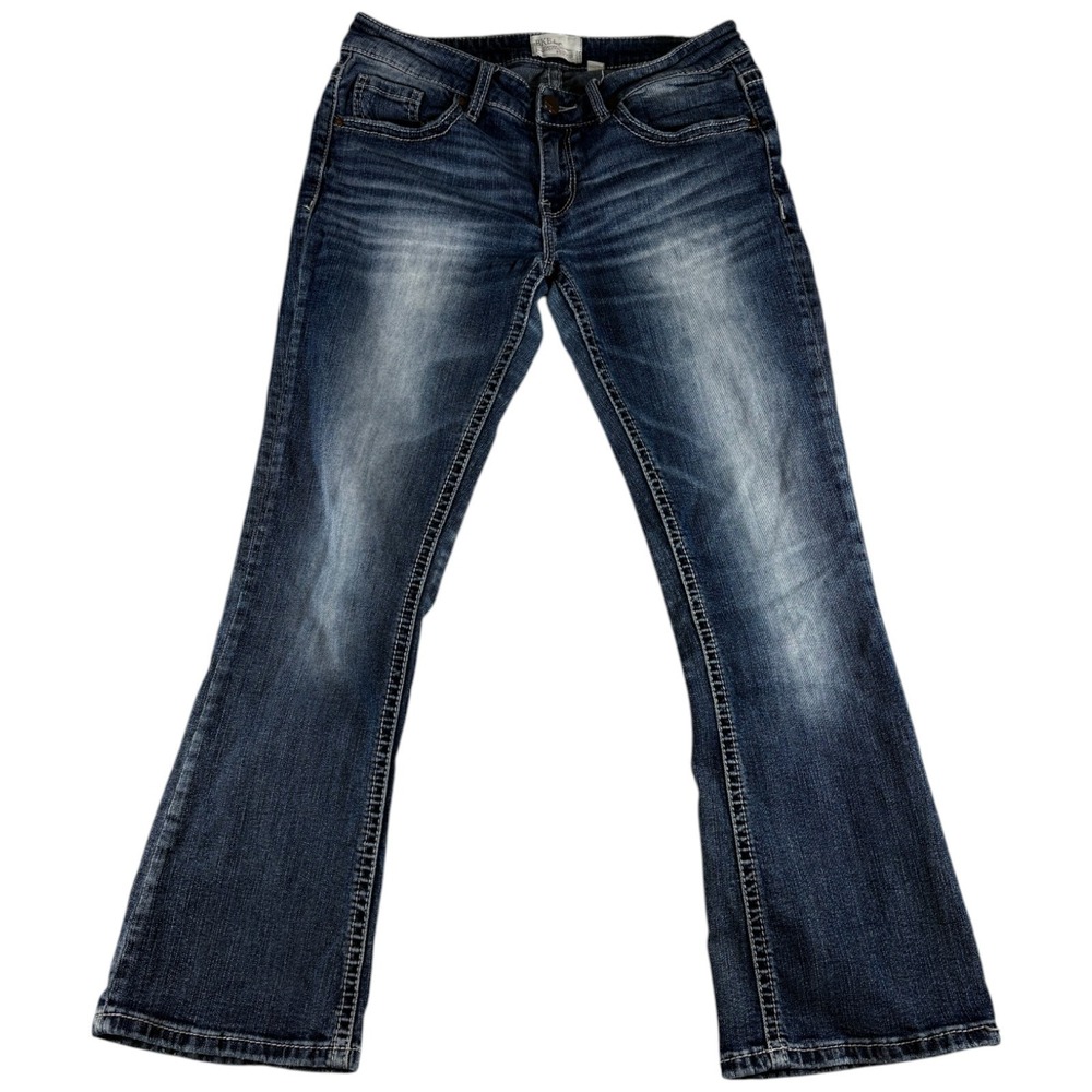 Buckle BKE Stella Bootcut Jeans Women 29x29 1/2 Blue Denim Medium Wash Whiskered